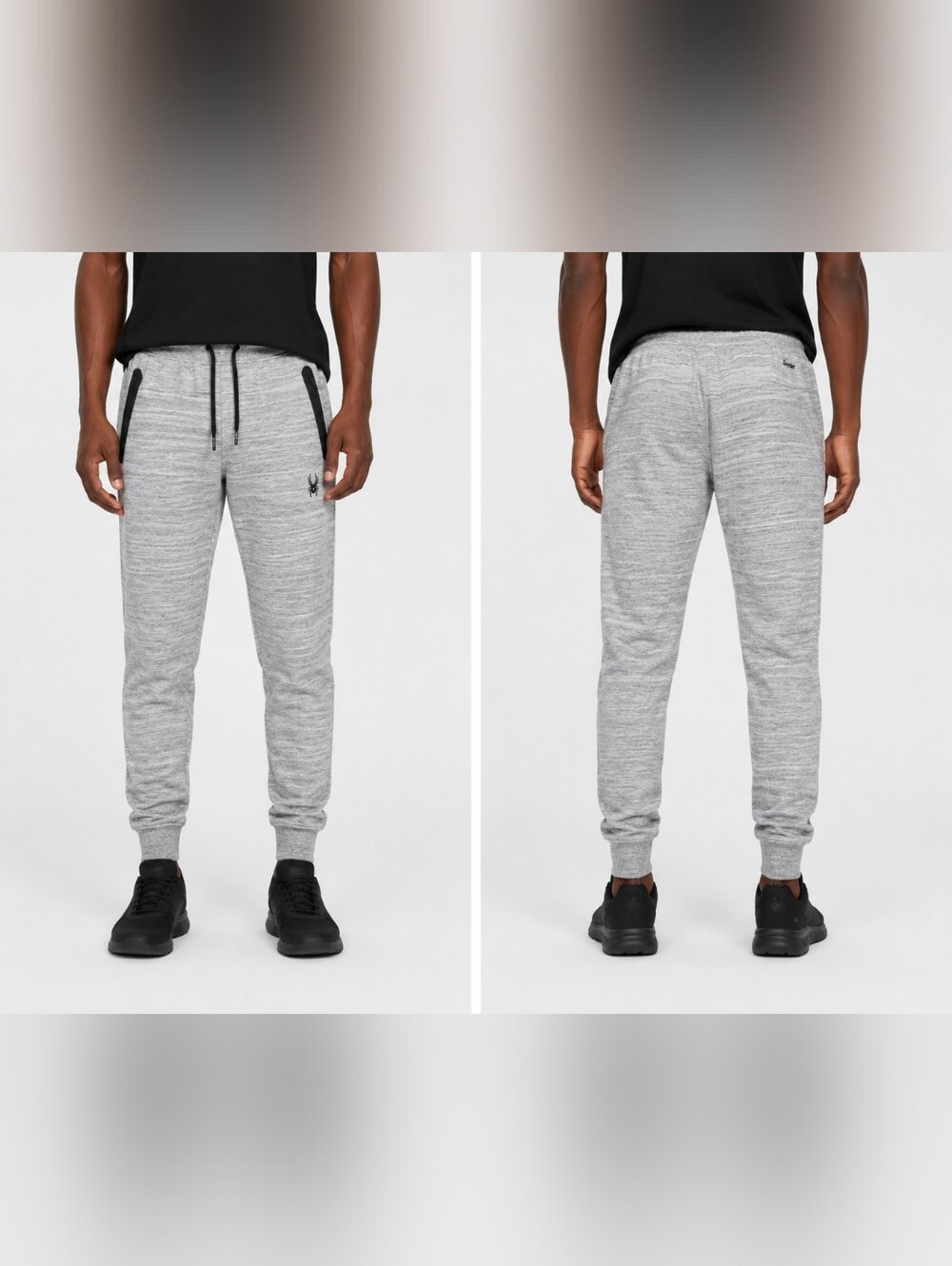 Spyder Light Gray Joggers with Black Accents